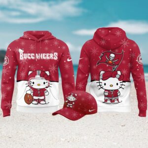 Tampa Bay Buccaneers Hello Kitty Holiday Spirit Hoodie