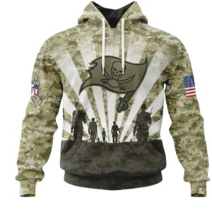 Tampa Bay Buccaneers Military Camouflage Custom Hoodie
