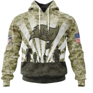 Tampa Bay Buccaneers Military Camouflage Custom Hoodie