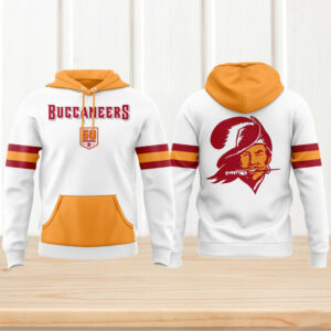 Tampa Bay Buccaneers Mitchell Ness 50th Season NFL Hoodie Tampa Bay Buccaneers Mitchell Ness 50th Season NFL Hoodie