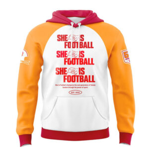 Tampa Bay Buccaneers She Is Football Creamsicle Hoodie Tampa Bay Buccaneers She Is Football Creamsicle Hoodie
