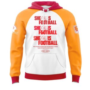 Tampa Bay Buccaneers She Is Football Creamsicle Hoodie