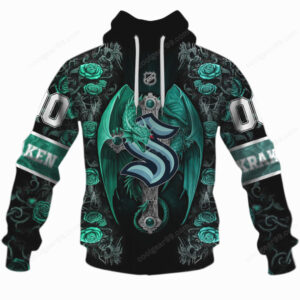 The Seattle Kraken Mythic Bloom Hoodie & Shirt Line