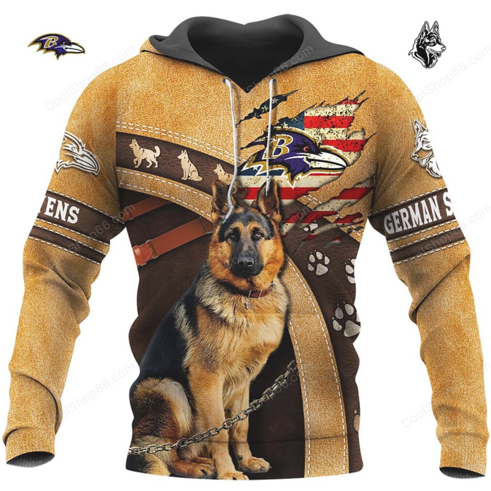 The Ultimate German Shepherd Ravens Hoodie The Ultimate German Shepherd Ravens Hoodie