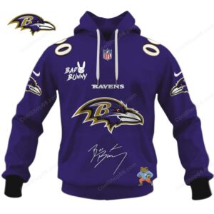 The Ultimate Ravens x Bad Bunny Fan Hoodie The Ultimate Ravens x Bad Bunny Fan Hoodie
