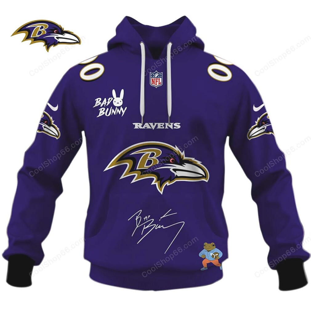 The Ultimate Ravens x Bad Bunny Fan Hoodie The Ultimate Ravens x Bad Bunny Fan Hoodie