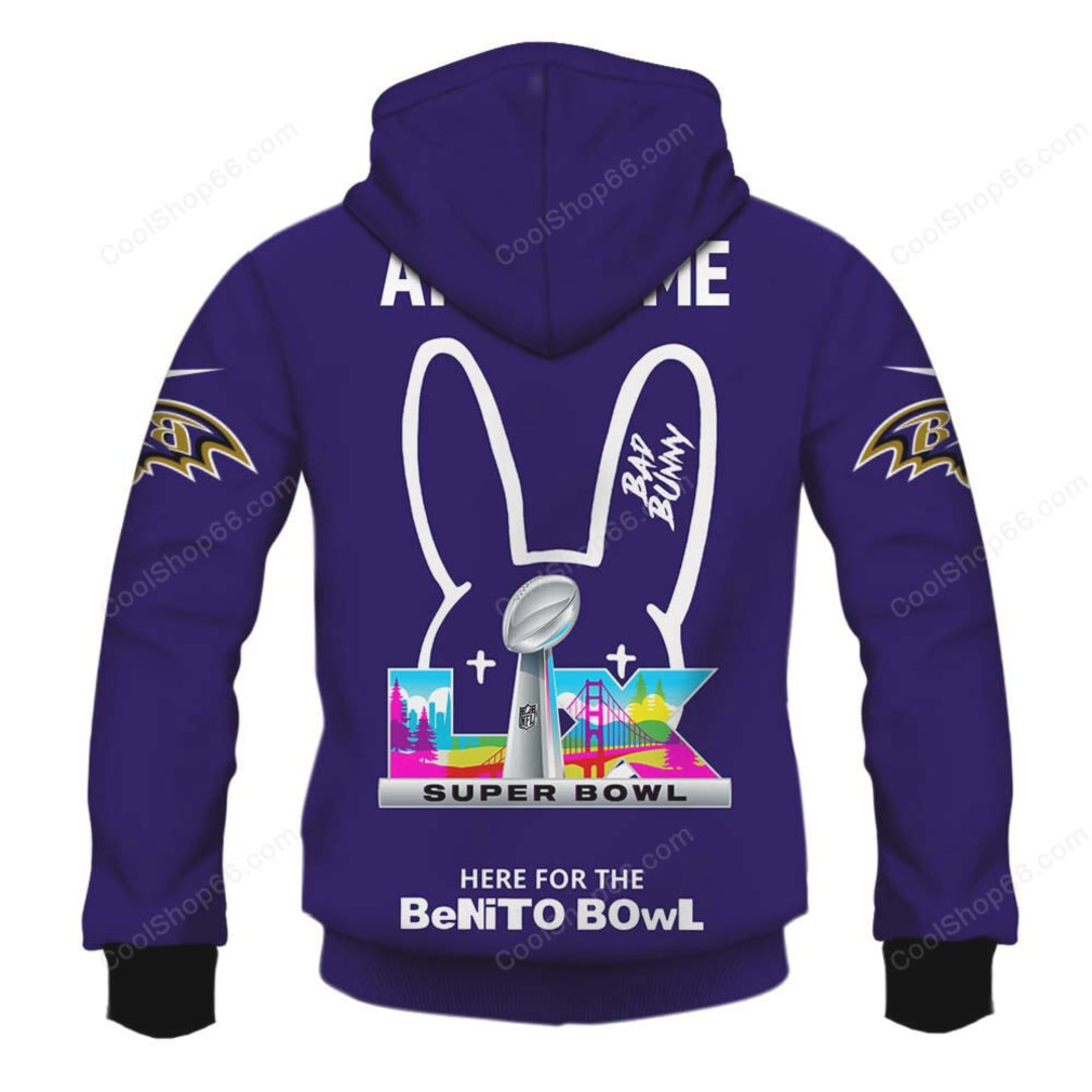 The Ultimate Ravens x Bad Bunny Fan Hoodie The Ultimate Ravens x Bad Bunny Fan Hoodie