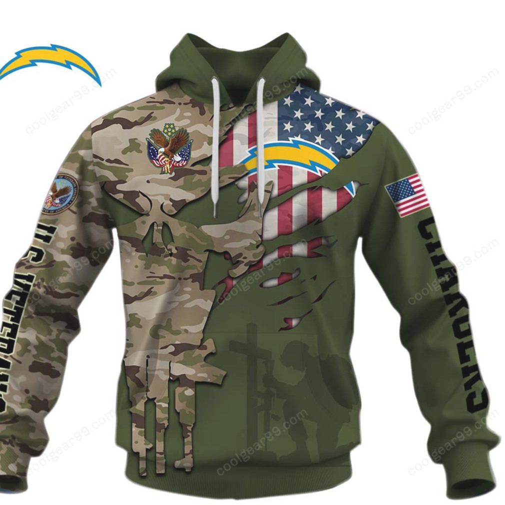 The Ultimate U.S. Veteran Chargers Camouflage Gear Hoodie The Ultimate U.S. Veteran Chargers Camouflage Gear Hoodie
