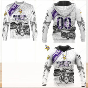 Unique Minnesota Vikings Themed Cycling Hoodie
