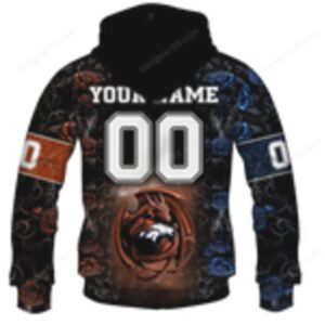 Unleash the Bronco Spirit Custom Denver Broncos Dragon Rose Hoodie