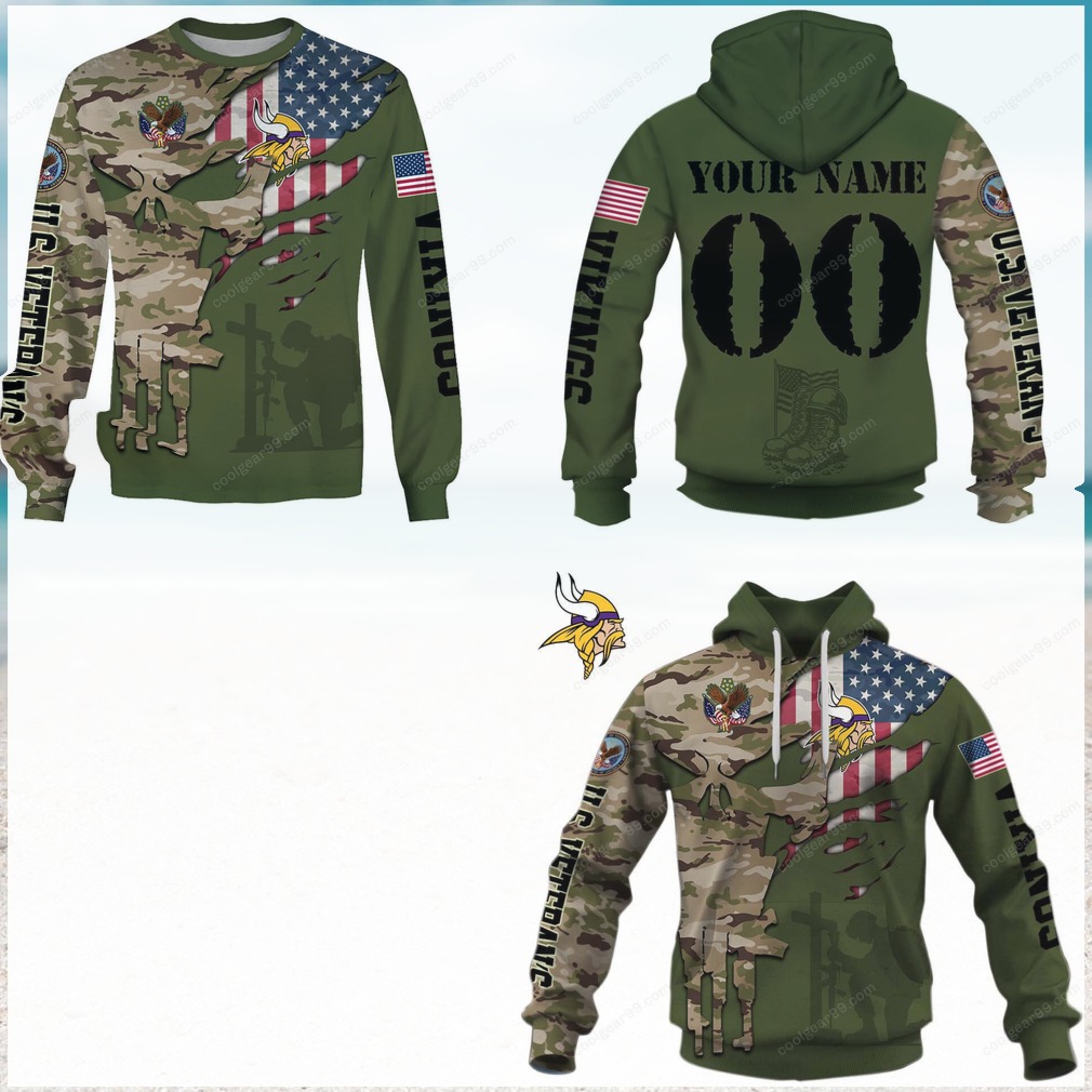 Valor & Victory The Ultimate US Veteran Vikings Hoodie Valor & Victory The Ultimate US Veteran Vikings Hoodie