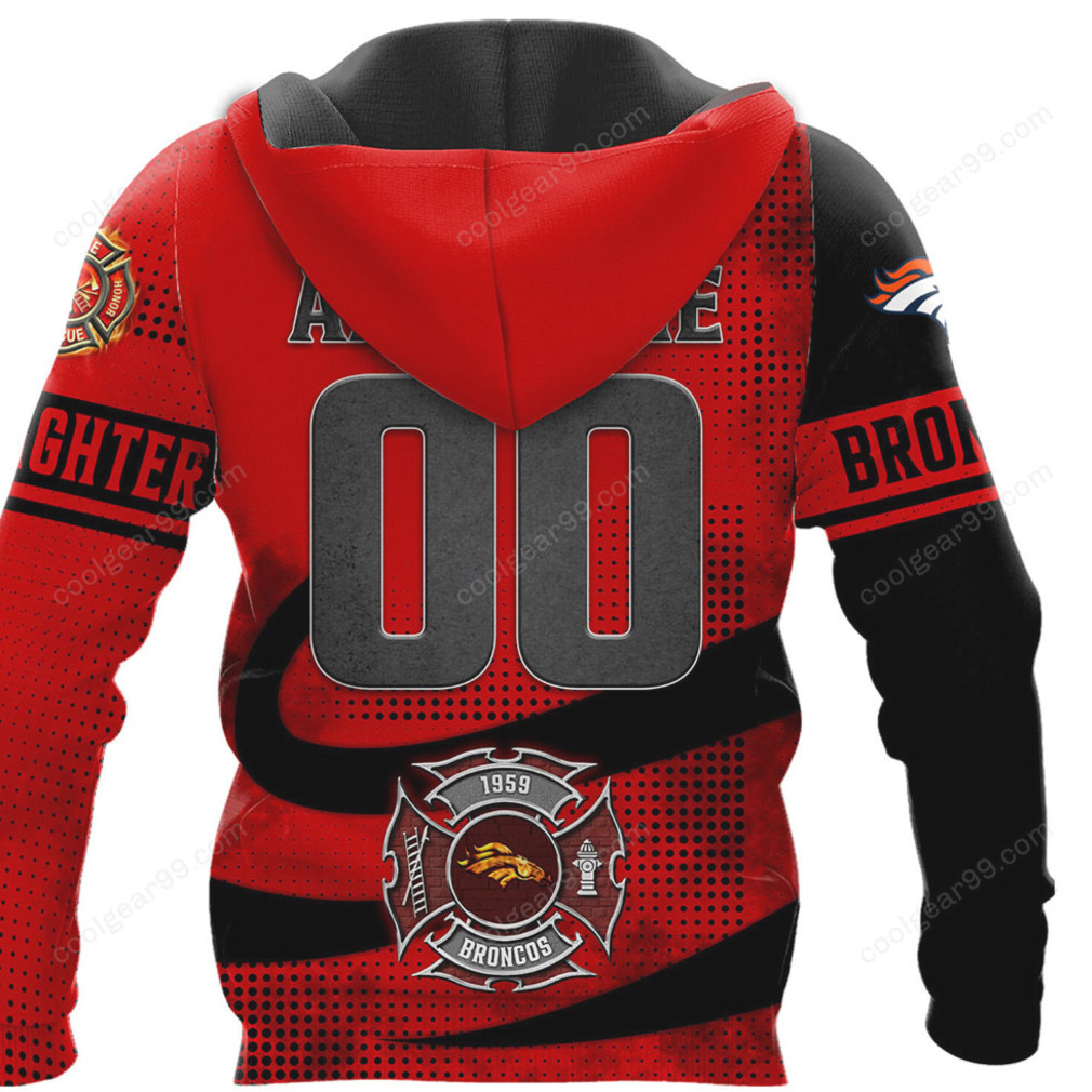 Vintage 1959 Broncos Firefighter Tribute Apparel Hoodie Vintage 1959 Broncos Firefighter Tribute Apparel Hoodie