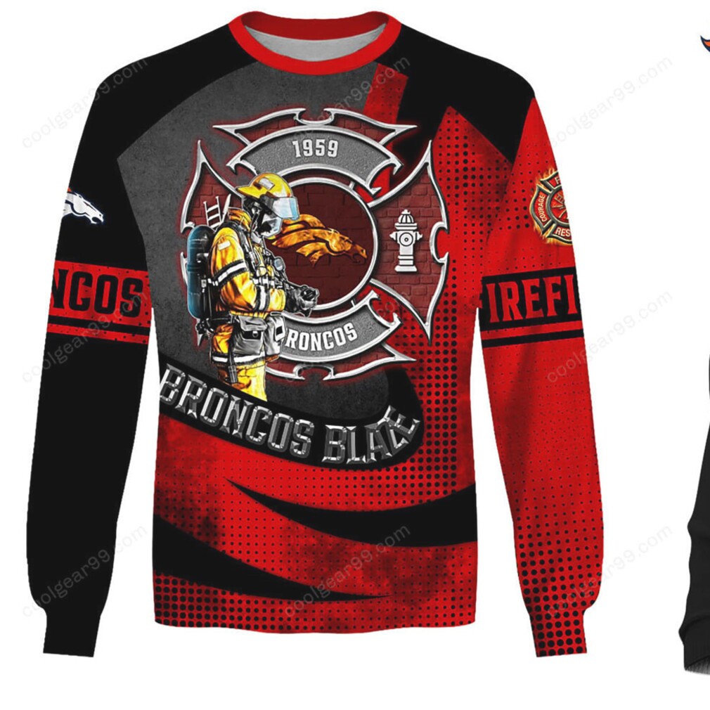 Vintage 1959 Broncos Firefighter Tribute Apparel Hoodie Vintage 1959 Broncos Firefighter Tribute Apparel Hoodie