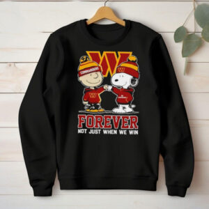 Washington Commanders Charlie Brown and Snoopy Forever Not Just When We Win t shirt (1) Washington Commanders Charlie Brown and Snoopy Forever Not Just When We Win t shirt (1)