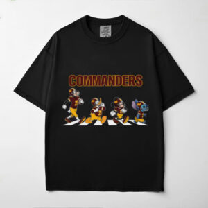 Washington Commanders Disney Characters Abbey Road T Shirt.