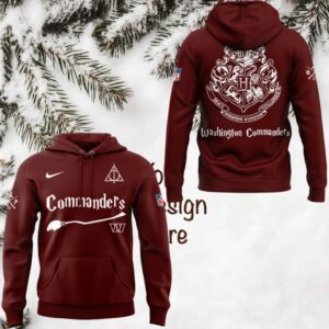 Washington Commanders Hogwarts House Crossover Hoodie Washington Commanders Hogwarts House Crossover Hoodie
