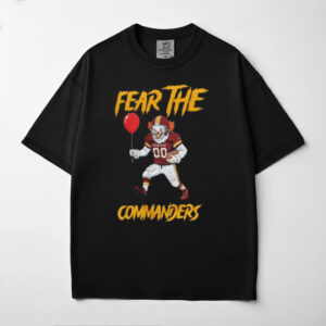 Washington Commanders Logo Fear The Pennywise Commanders T Shirt