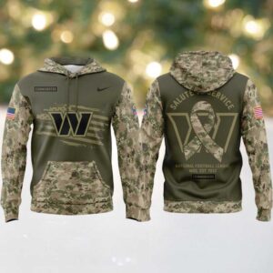 Washington Commanders NFL Salute to Service Camouflage Hoodie