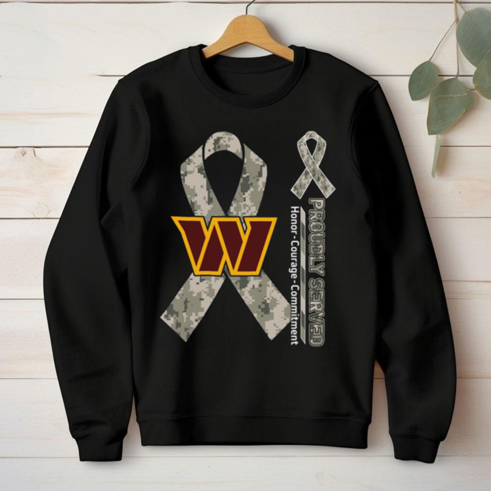 Washington Commanders Proudly Served Military Appreciation T Shirt Washington Commanders Proudly Served Military Appreciation T Shirt