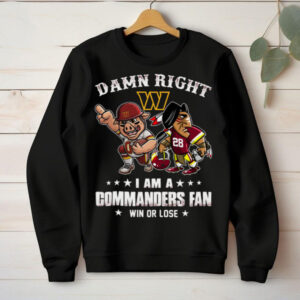 Washington Commanders Win or Lose Mascot T Shirt (1) Washington Commanders Win or Lose Mascot T Shirt (1)