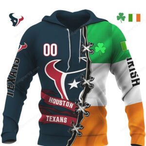 Houston Texans Irish Heritage, NFL Football Fan hoodie
