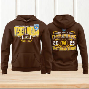 Western Michigan Broncos 2025 Myrtle Beach Bowl Champions Hoodie