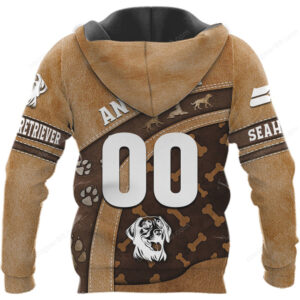 Yellow Labrador Retriever Custom Name 3D All Over Print Shirt