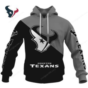 Houston Texans Black and Gray Fan Team Football Hoodie