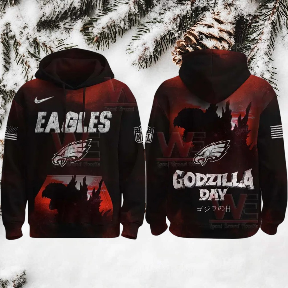 all team nfl x happy King of the Gridiron Eagles Godzilla Hoodie all team nfl x happy King of the Gridiron Eagles Godzilla Hoodie