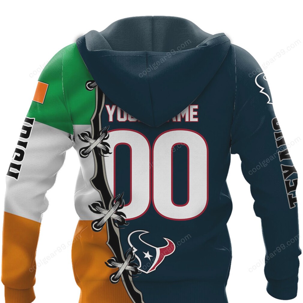 Houston Texans Irish Heritage, NFL Football Fan hoodie Houston Texans Irish Heritage, NFL Football Fan hoodie