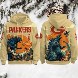 green bay packers x godzilla hoo green bay packers x godzilla hoo