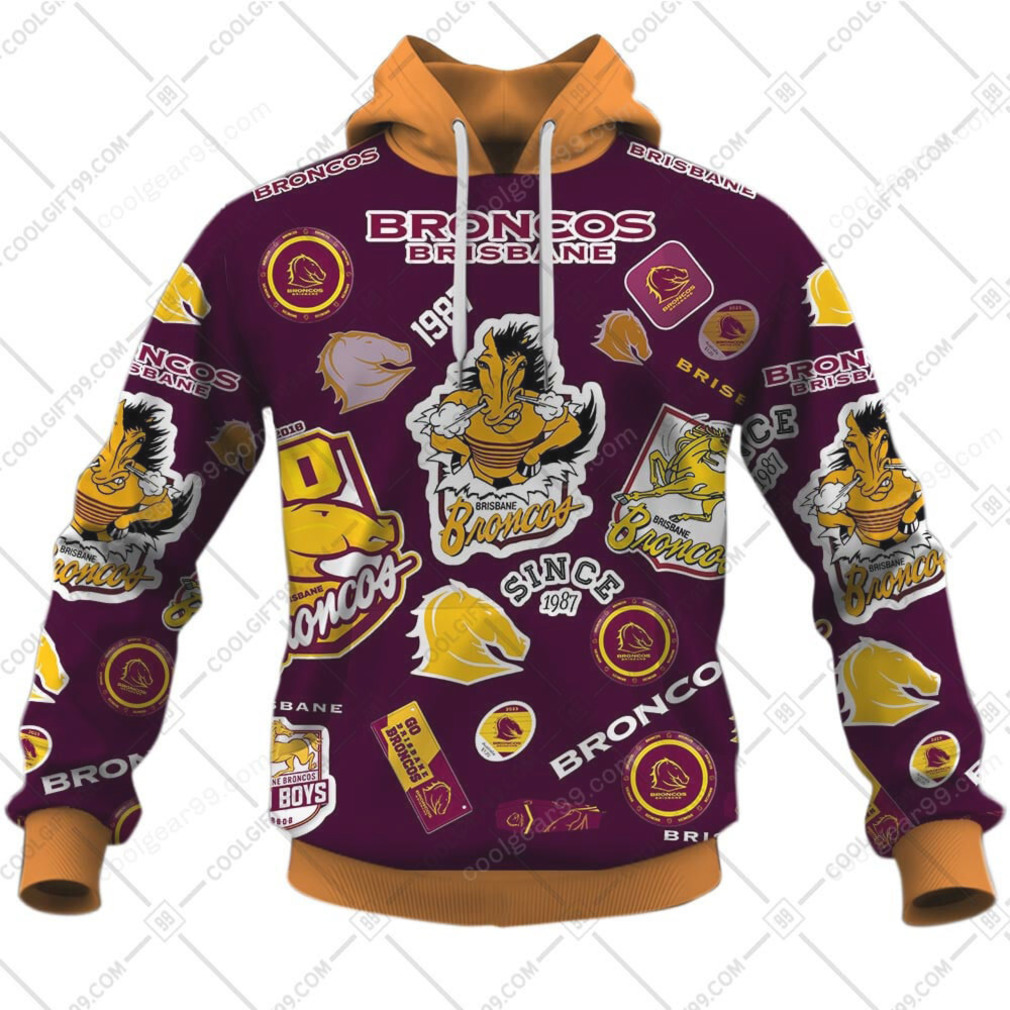 Official Brisbane Broncos Since 1987 Hoodie Official Brisbane Broncos Since 1987 Hoodie