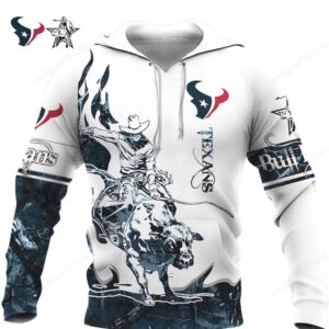 Houston Texans Bull Ridin' Fan NFL Football Team Hoodie