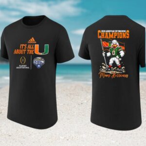 2026 Goodyear Cotton Bowl Champions Miami Hurricanes Mascot Flag Sport Shirt 2026 Goodyear Cotton Bowl Champions Miami Hurricanes Mascot Flag Sport Shirt
