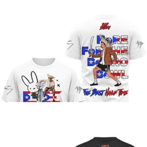 Bad Bunny Super Bowl Half Time World Tour Vintage 90s Friend Gift T Shirt