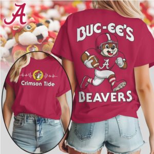 Alabama Crimson Tide Official NCAA Buc ee’s Beavers Women’s Shirt Alabama Crimson Tide Official NCAA Buc ee’s Beavers Women’s Shirt