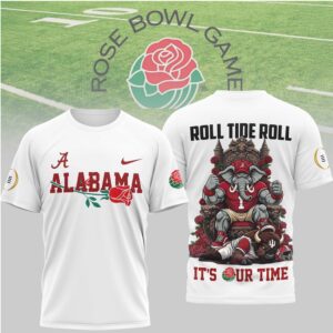 Alabama Crimson Tide Rose Bowl Roll Tide Elephant Mascot Fan Shirt