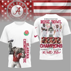 Alabama Crimson Tide Undefeated Rose Bowl Champions Perfect Season Elephant Mascot Shirt Alabama Crimson Tide Undefeated Rose Bowl Champions Perfect Season Elephant Mascot Shirt