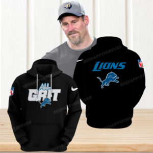 All Grit NFL Detroit Lions Game Day Hoodie