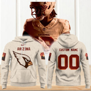 Arizona Cardinals Custom Name NFL Logo Hoodie