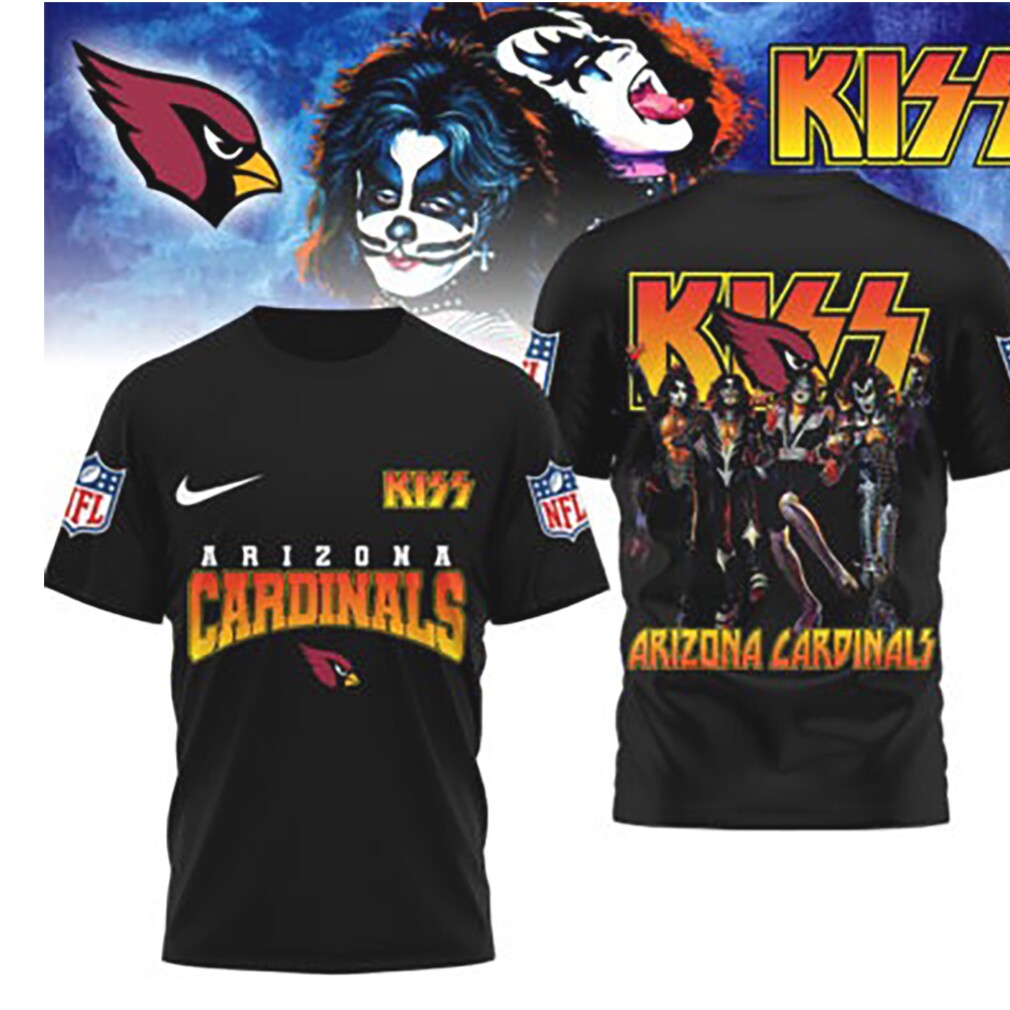 Arizona Cardinals Game Day 2026 Official NFL Kiss Band 3D Shirt Arizona Cardinals Game Day 2026 Official NFL Kiss Band 3D Shirt