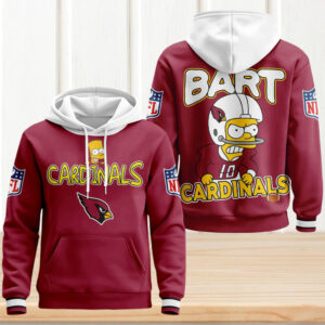 Arizona Cardinals NFL Bart Simpson Hoodie