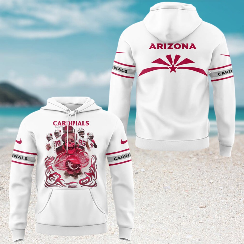 Arizona Cardinals NFL Football Skull Hoodie Arizona Cardinals NFL Football Skull Hoodie