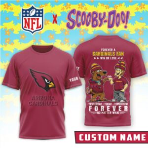 Arizona Cardinals x Scooby Doo Official 3D Shirt Arizona Cardinals x Scooby Doo Official 3D Shirt