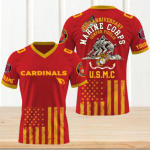 Arizona Cardinals x U.S Marine Corps 250th Year Anniversary Fan Gift Jersey