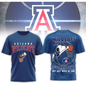 Arizona Wildcats Forever Snoopy Basketball Not Just When We Win Shirt