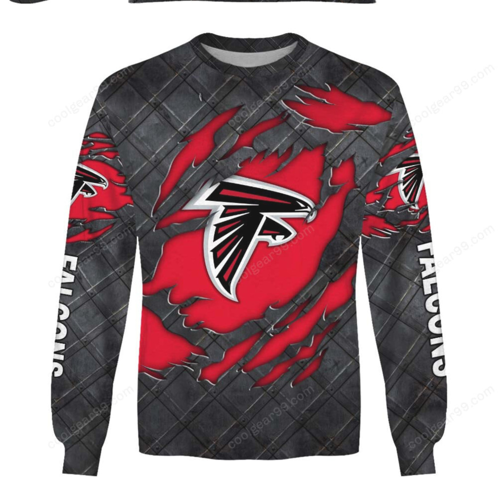 Atlanta Falcons Black Metal Design NFL Shirt Atlanta Falcons Black Metal Design NFL Shirt