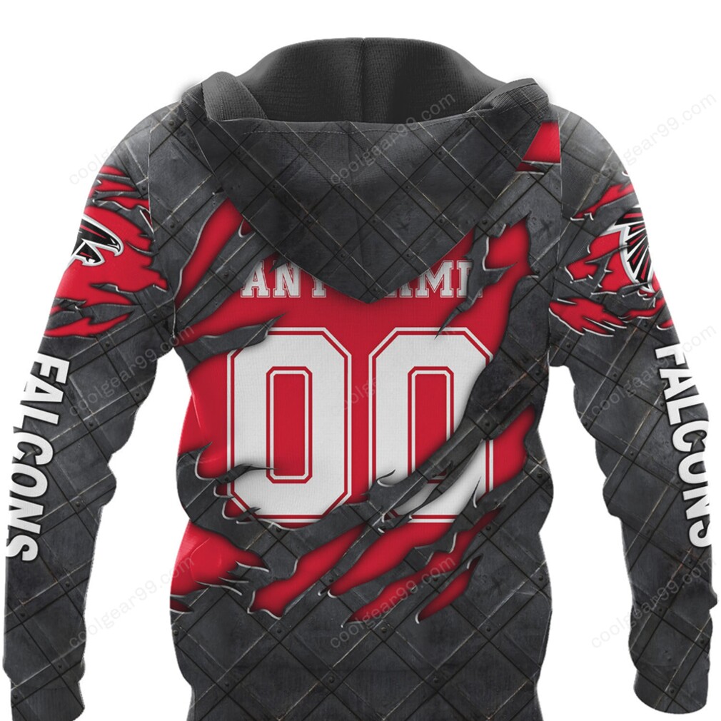 Atlanta Falcons Black Metal Design NFL Shirt Atlanta Falcons Black Metal Design NFL Shirt