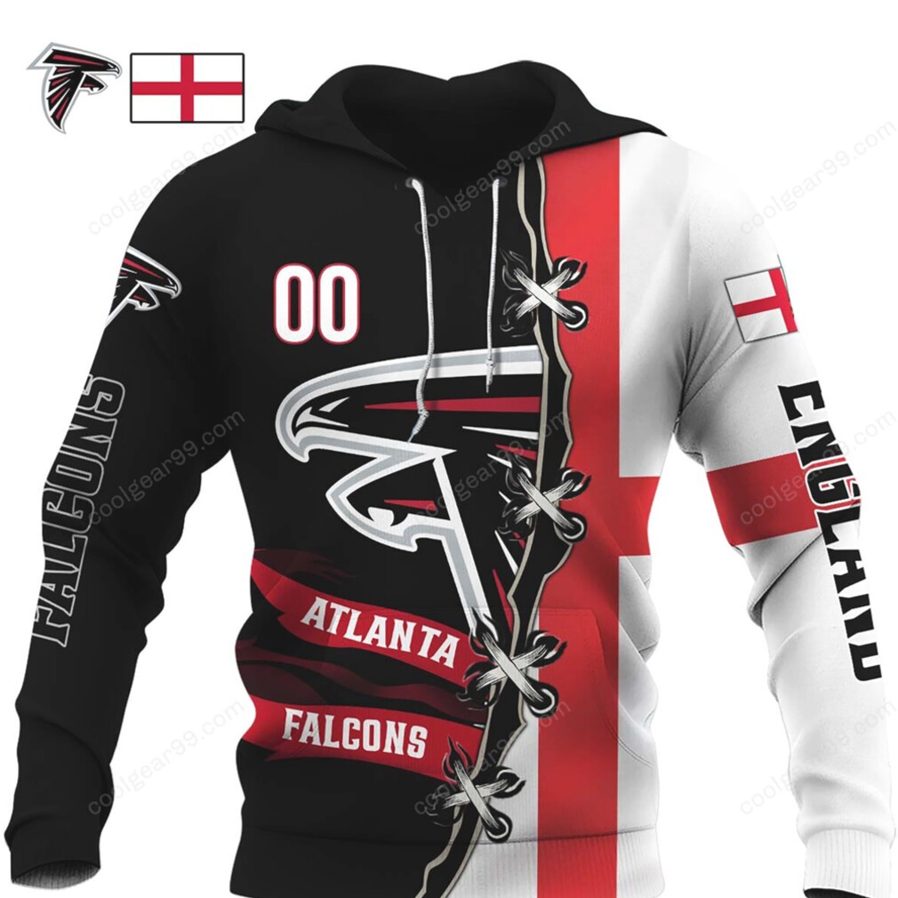 Atlanta Falcons England Edition NFL Fan Hoodie Atlanta Falcons England Edition NFL Fan Hoodie