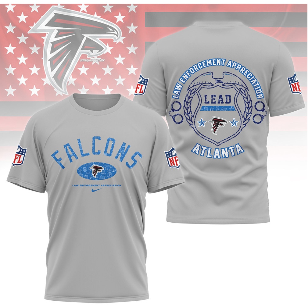 Atlanta Falcons Law Enforcement Appreciation LEAD T Shirt Atlanta Falcons Law Enforcement Appreciation LEAD T Shirt